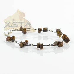 Baltic amber bracelet with wire Baltic amber bracelet with wire